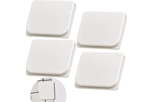 Jetec 4 Pieces Shower Curtain Clips for Liner, Shower Windproof Splash Guard Holders, Self Adhesive Bathtub Curtain Clips Splash Guard for Wall to Hold in Place, White