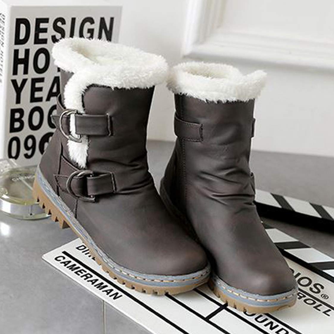 Shoes UKURO Waterproof Women Snow Boots 