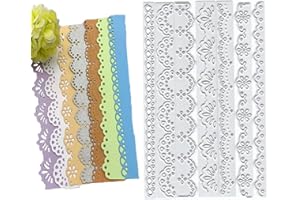 MESYGK Metal Flower Lace Base Border Die Cuts Cutting Dies Embossing Stencils Template Mould for Card Making Decoration and DIY Scrapbooking Album