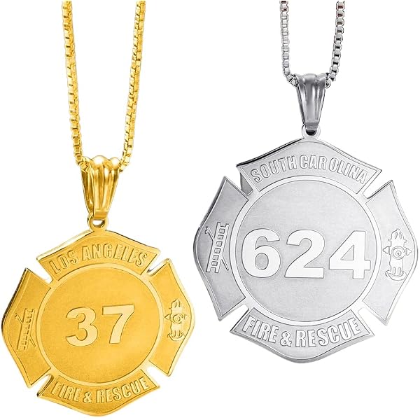 Firefighter Maltese Cross Pendant Firefighter Maltese Cross Pendant