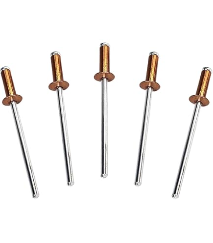 Uxcell 60pcs Aluminum Pull Rivets - 5mm Diameter, 13mm Grip Length, Silver Tone Blind Rivets - View #8