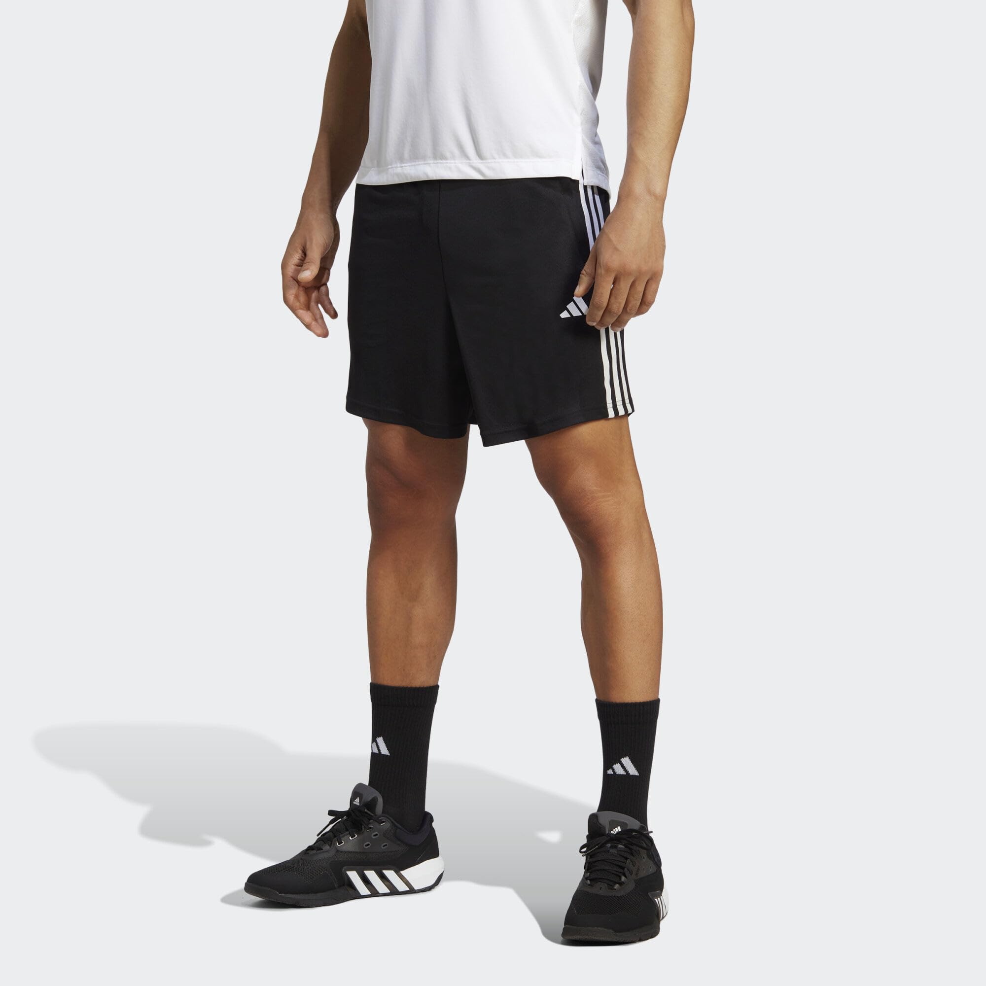 adidas Men's Casual Shorts Train Essentials Pique 3-Stripes Training Shorts
