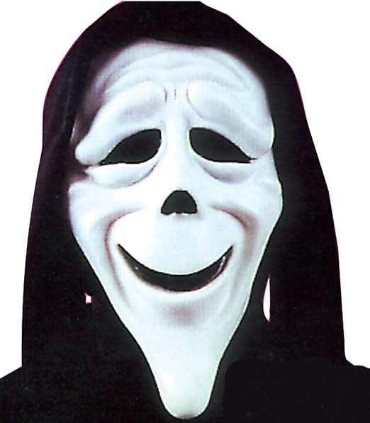 Scary Movie Costume Accessory, Mens Ghost Face Stoned Mask Amazon.co