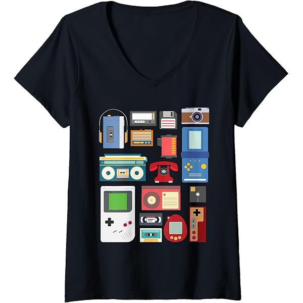 Amazon.com: Retro/vintage 90s technology old gadgets gift T-Shirt