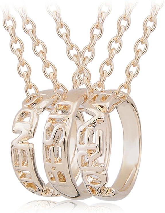 Fusicase Best Friends Forever Three Part Necklace Engraved