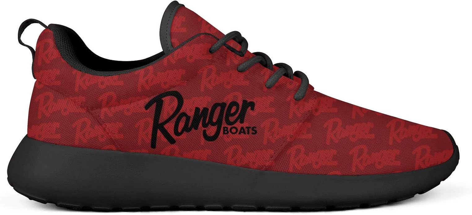clong81866 RangerBoats Mens Running Sports Shoes Black Slip Sneakers