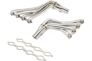 DMANAUTO LS Swap Exhaust Longtube Headers 1-7/8 for 1960-1998 C10 C1500 Silverado Sierra Suburban 2WD LS1 LS2 LS3 LS6 LS7 4.8 5.3 5.7 6.0L 6.2L v8