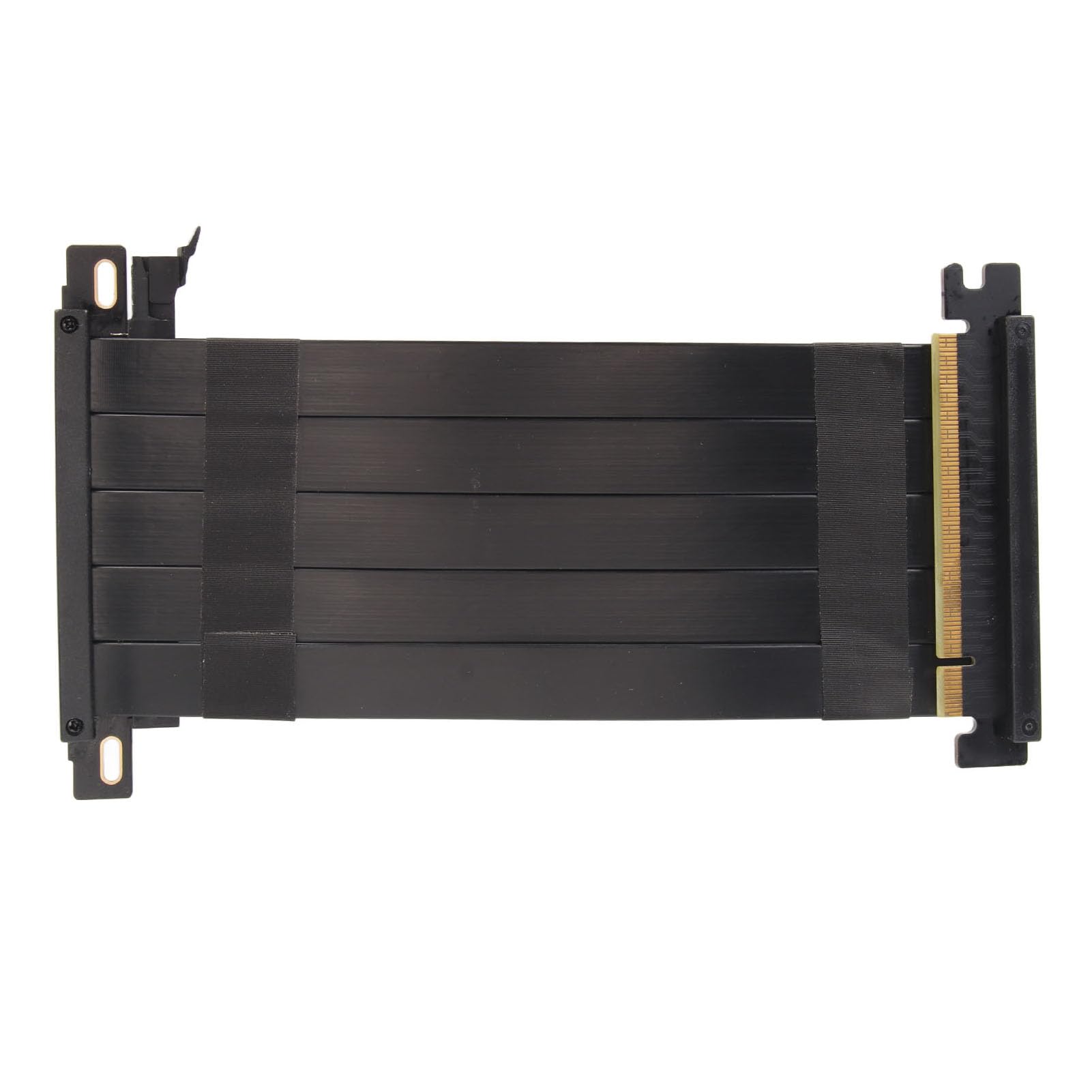 ASHATA PCIE 4.0 X16 High Speed Flexible Extender Riser Cable, 180 Degree Double Sided Reverse PCIE 4.0 VGA Extension Cable for GPU Graphics Card, 128Gbps Transmission (black)