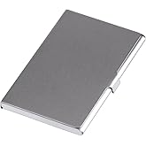IFAMIO Business Card Holder for Men and Women Professional Slim Business Card Case Pocket Size Stainless Steel Metal Case for Business Cards, Fits 15-20 Cards