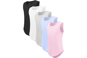 Celfaeree 5 Packs Girls Athletic Tank Tops Active Dry Fit Tank Top for Girls Dance Yoga Workout Tops for Exercise