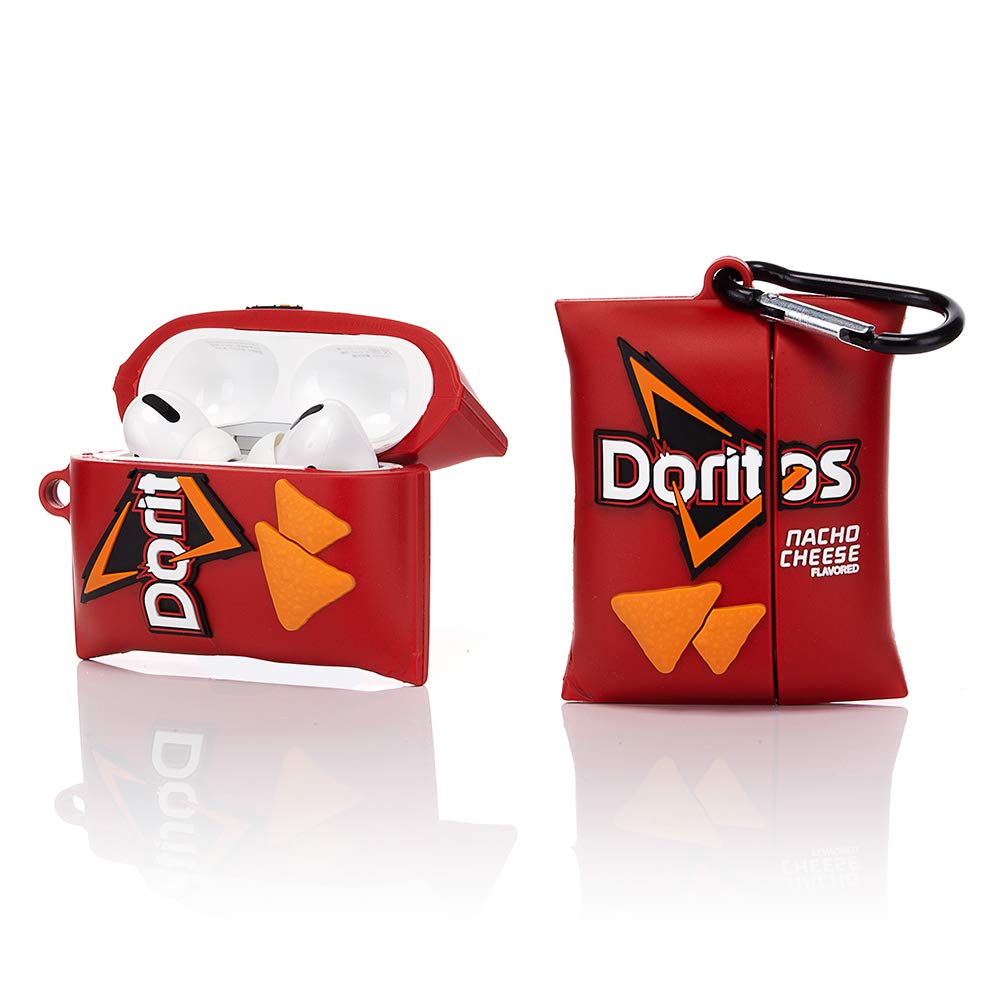 ZAHIUS Airpods Pro Silicone Protective Case for Apple Airpods Pro [Snacks Food Design] [Best Gift for Girl Boy] (Doritos)