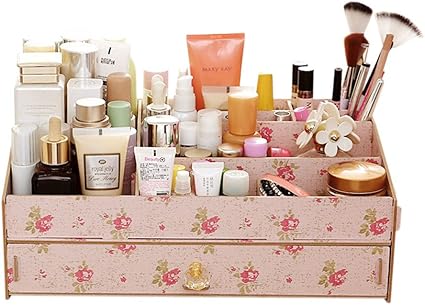 De madera cajas de almacenaje, cajas de cosméticos Large DIY ...