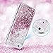 Maxdara Case for iPhone 6s iPhone 6 Glitter Case with Screen Protector Liquid Floating Bling Sparkle Luxury Shockproof Bumper Pretty Girls Children Case for iPhone 6 6s 7 8 4.7 inches (Rosegold)