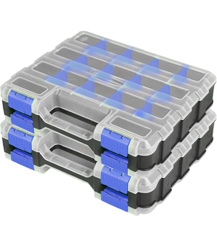 Amazon.com: Jack Boss Tool Box with Transparent Lid, Double Side
