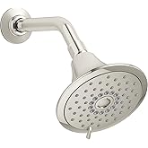 KOHLER 22169-SN Forte Multifunction Showerhead, Wall-Mount, 3 Spray Settings, 2.5 GPM, Vibrant Polished Nickel