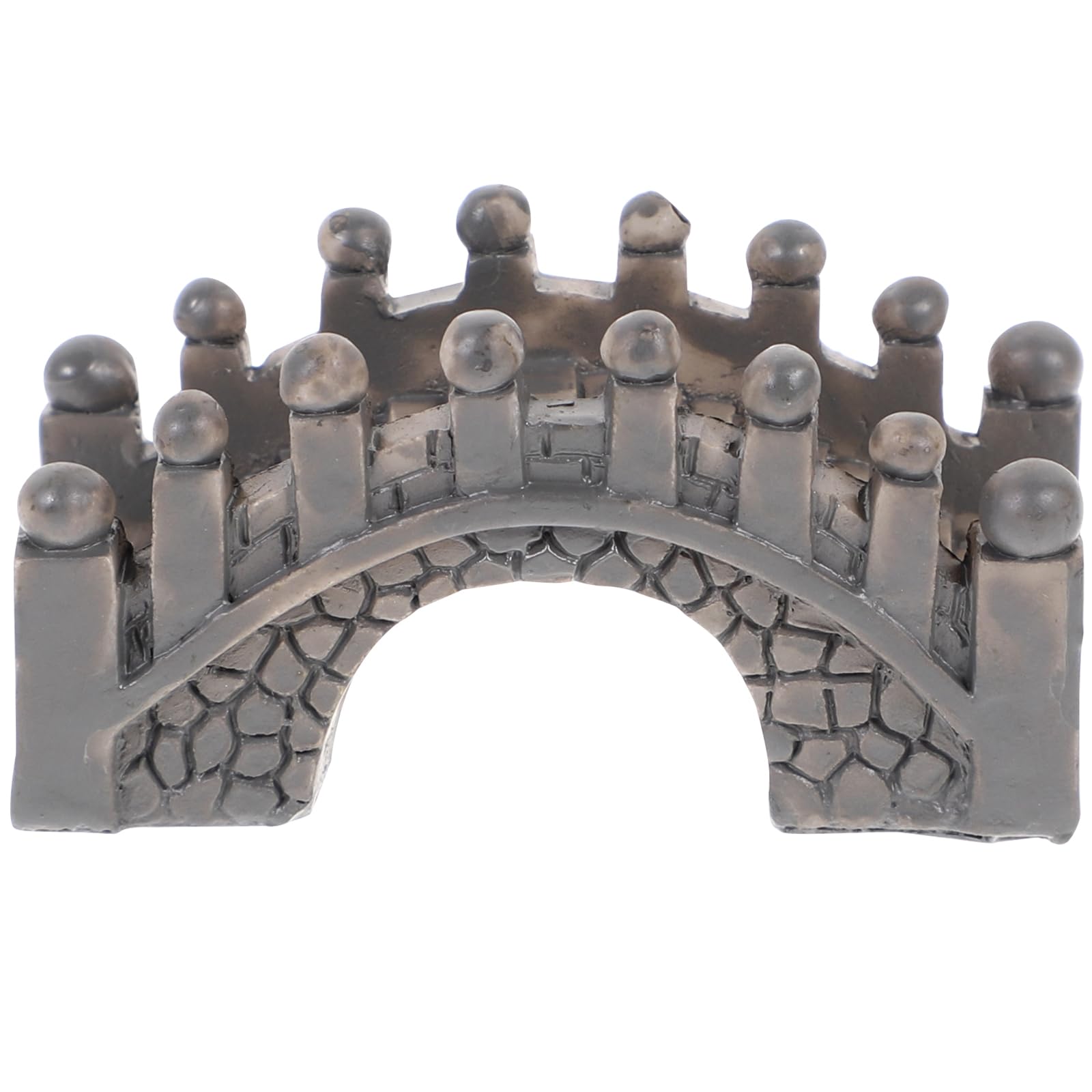 SUPVOX Resin Garden Bridge Miniature Arch Bridge for Fairy Garden Terrarium Bonsai Aquarium Decor Small Decorative 2X0.8X0.6 Inch