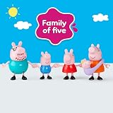Peppa Pig Peppa’s Family Figure Set 5-Pack Peppa George Mummy Daddy Evie view 3
