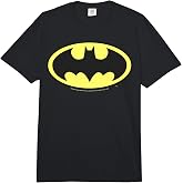 DC Comics Batman Basic Logo Comfort Colors Adult Heavyweight T-Shirt