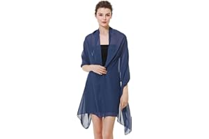BEAUTELIATE Soft Chiffon Scarfs Shawls and Wraps for Evening Dresses Bridal Wedding Shawl Wraps
