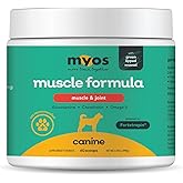MYOS Muscle &amp; Joint Dog Supplement - Dog Hip and Joint Supplement - 198g | With Fortetropin and green lipped mussel, for strength and mobility, glucosamine and omega 3 for dogs