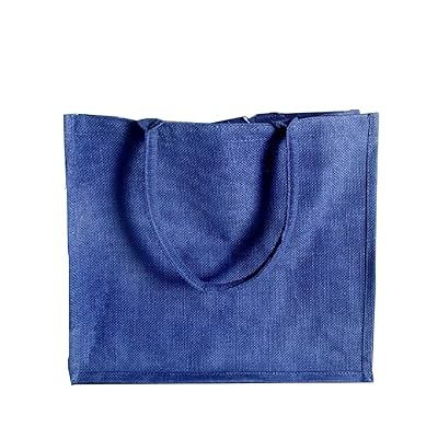 Set of 12 Large Navy Jute Burlap Tote Bags with Soft Nigeria Ubuy