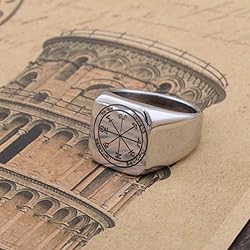 Detailed Engraved First Pentacle of Mars for