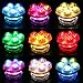10PCS Waterproof Submersible LED Party Tea Mini Light For Halloween Christmas work with remote controller DarNio