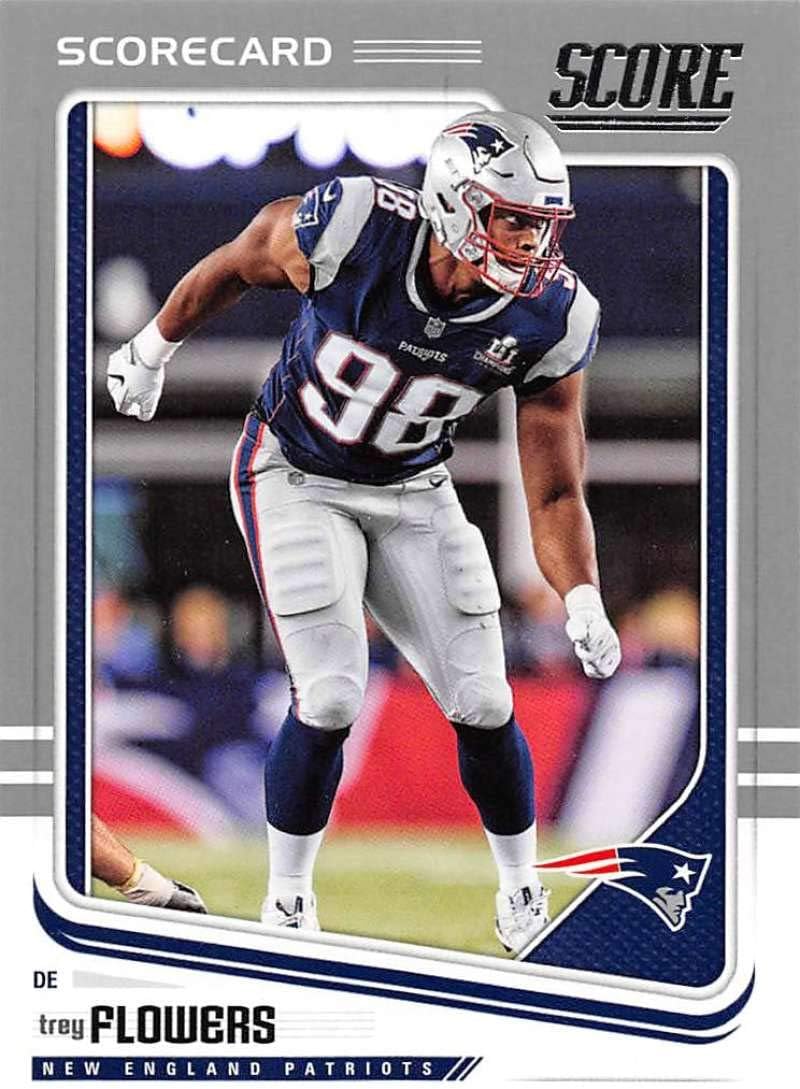 Amazon Com 2018 Score Scorecard 216 Trey Flowers New England Patriots Football Card Collectibles Fine Art