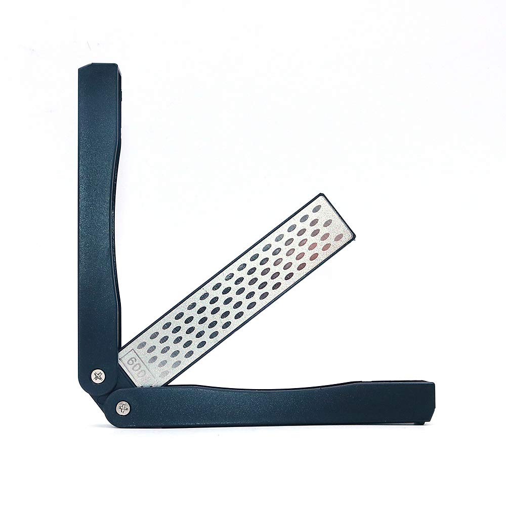 Namvo Portable Knife Sharpener Sector Diamond Sharpener Double-Sided Outdoor Kitchen Tool Black