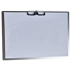 Horizontal Aluminum Clipboard,11x17 Inches Metal