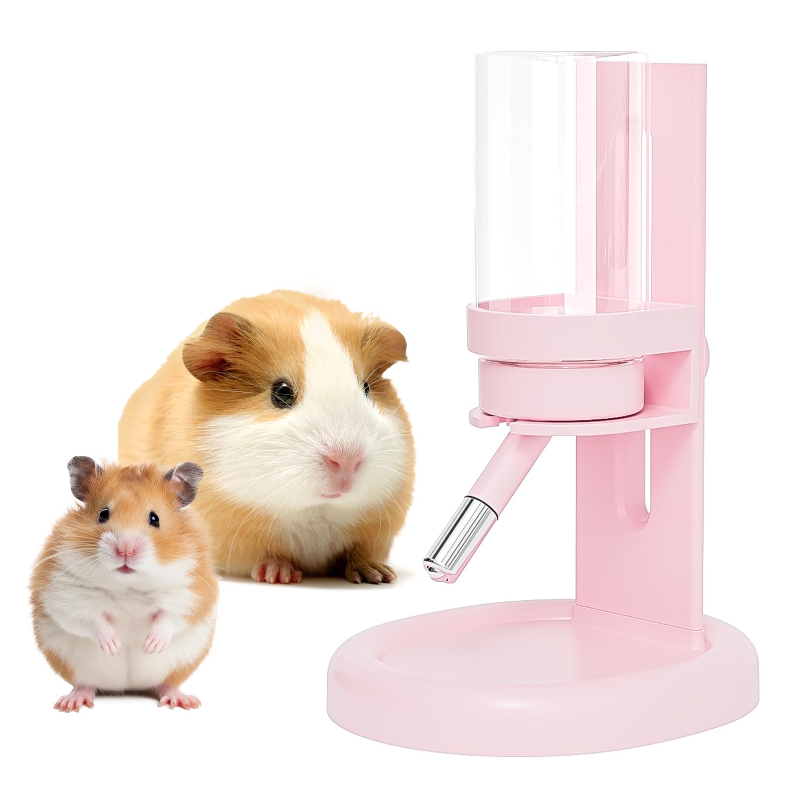 Photo 1 of Hamster Water Bottle No Drip – 4 oz Guinea Pig Water Bottle for Glass Tank with Adjustable Stand, Leak Proof Small Animal Water Dispenser for Cage for Gerbil Chinchilla Ferret Hedgehog