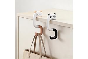 2 Pcs Adjustable Desk Hook for Bags, No Drilling Desk Bag Hook for Desks, Bag Hanger for Table Purse Hooks for Hanging Backpa