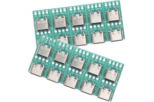 CONGARTENO 20pcs USB Type-c Female Connector Board PCB Converter Adapter DIY 3.1 Module for Data Cable
