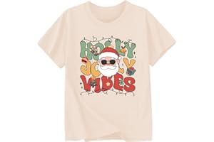 GOENGMO Toddler Boy Girl Christmas Shirt Kid Ugly Xmas Tshirt Cotton Short Sleeve Tee Top 2-10 Years