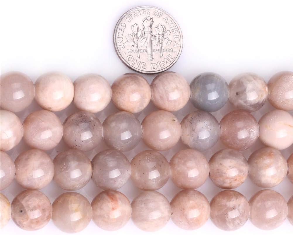SHGbeads Sunstone Natural Gemstone Loose Beads for Jewellery Making Round 10mm Big Hole 1.5mm-2mm 15'', 10mm Brown - Image 5