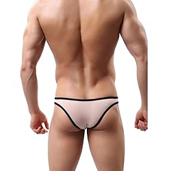 DomiGe Mens Low Rise Sexy Brief Bikini Underwear