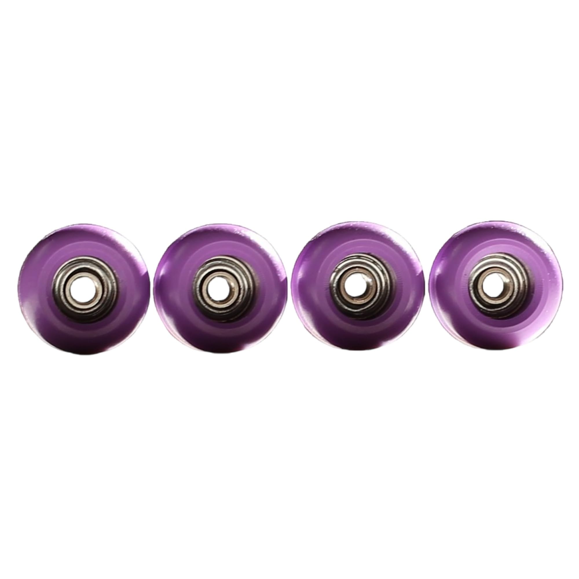 Fingerboard Skateboard Wheel, Purple, Silent, Durable, Non-Skid, Strong Grip, Handmade, Plastic, 5 inches