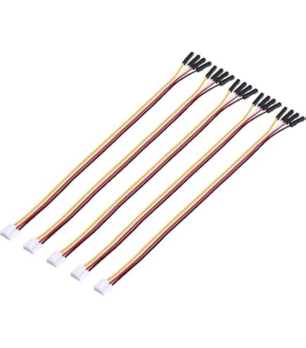 4 Pin Jumper Wires HY2.0mm Pitch - 5 Pack 50cm Grove Buckled Cables For Arduino Raspberry Pi