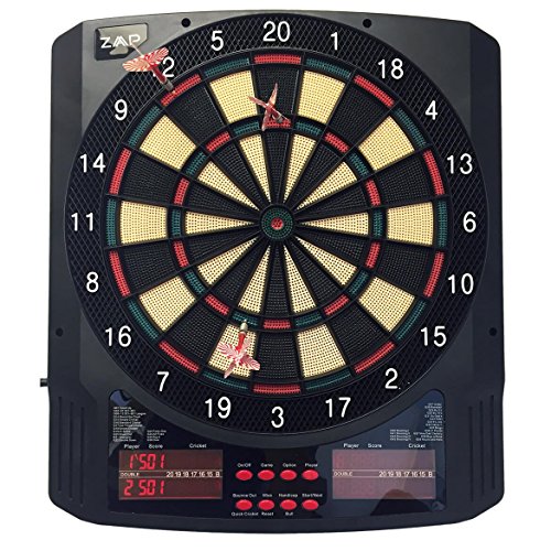 ZAAP Pro Electronic Darts Board with 6 Soft Tip Darts, Large LCD Displays and 43 Dartboard Games (Certified Refurbished) - Thumbnail 2