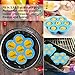 Voloop Silicone Egg Bites Molds and Steamer Rack Trivet with Silicone Handles Compatible with Instant Pot Accessories Instant Pot Accessories 6Qt or 8Qt Pressure Cooker, Freezer Accessory(3Pcs/Set)