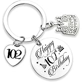 LHPYQ Happy Birthday Keychain Gifts for Women Men,Inspirational Presents for Boys Girls Him Her