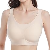 BEMYONE Seamless Wireless Bras for Women, No Underwire, Bras Smooth Full Coverage Comfort Bra for Sports Bras, Everyday Bras