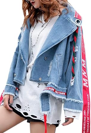 jean jacket with tassels