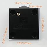 SFTlite Black Surface Push to Break Door Light Switch 2A 250V Cupboard Cabinet view 3