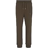 Armani Exchange Mens Cotton Poly Interlock Jogger with Embroidered Eagle
