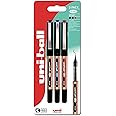 uni-ball UB-150-10 Eye Broad Rollerball 3pc Blister Black/Blue/Red Plastic Free Packaging