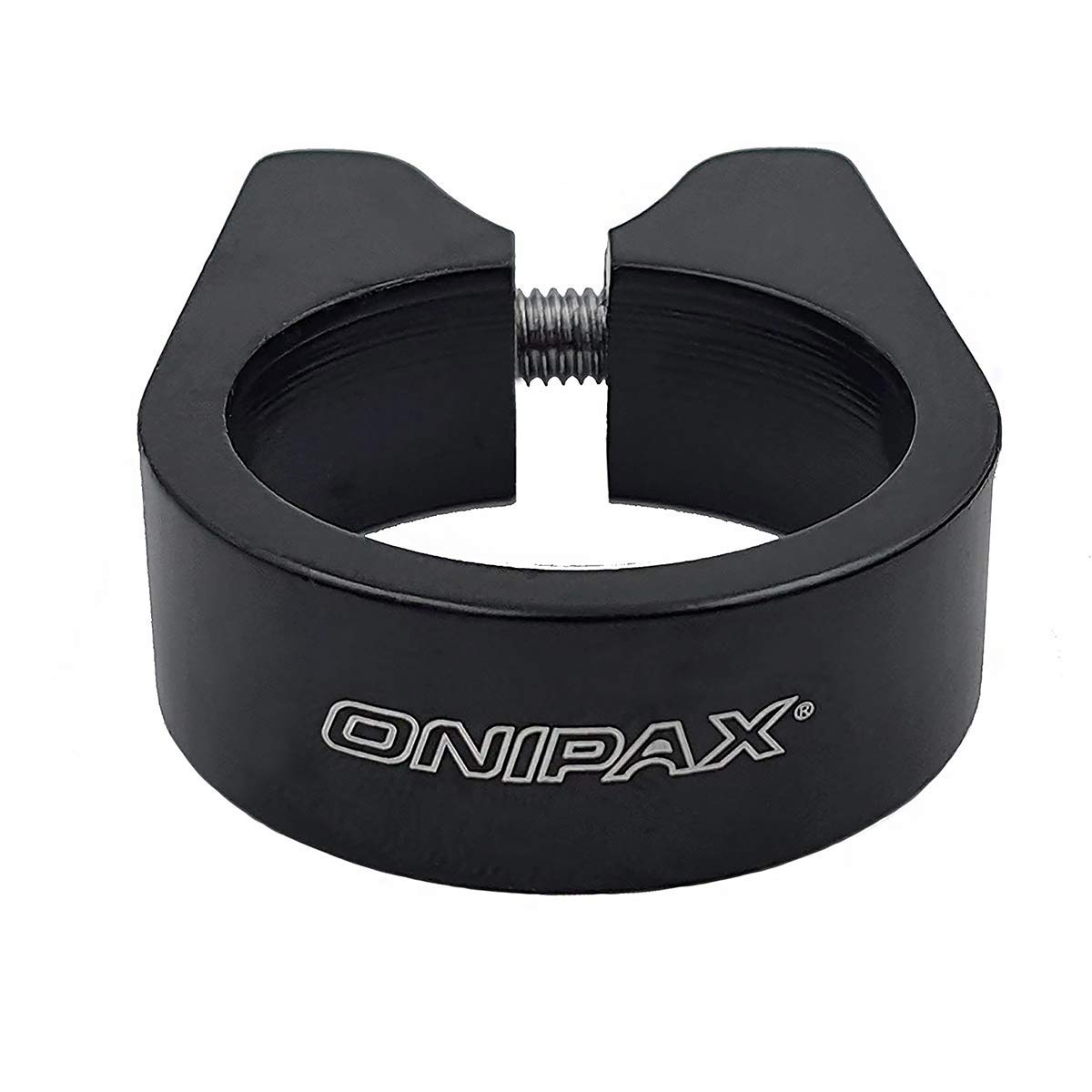 ONIPAX Bicycle Seat Post Clamp Aluminum Alloy 31.8MM/34.9MM Black (34.9mm)