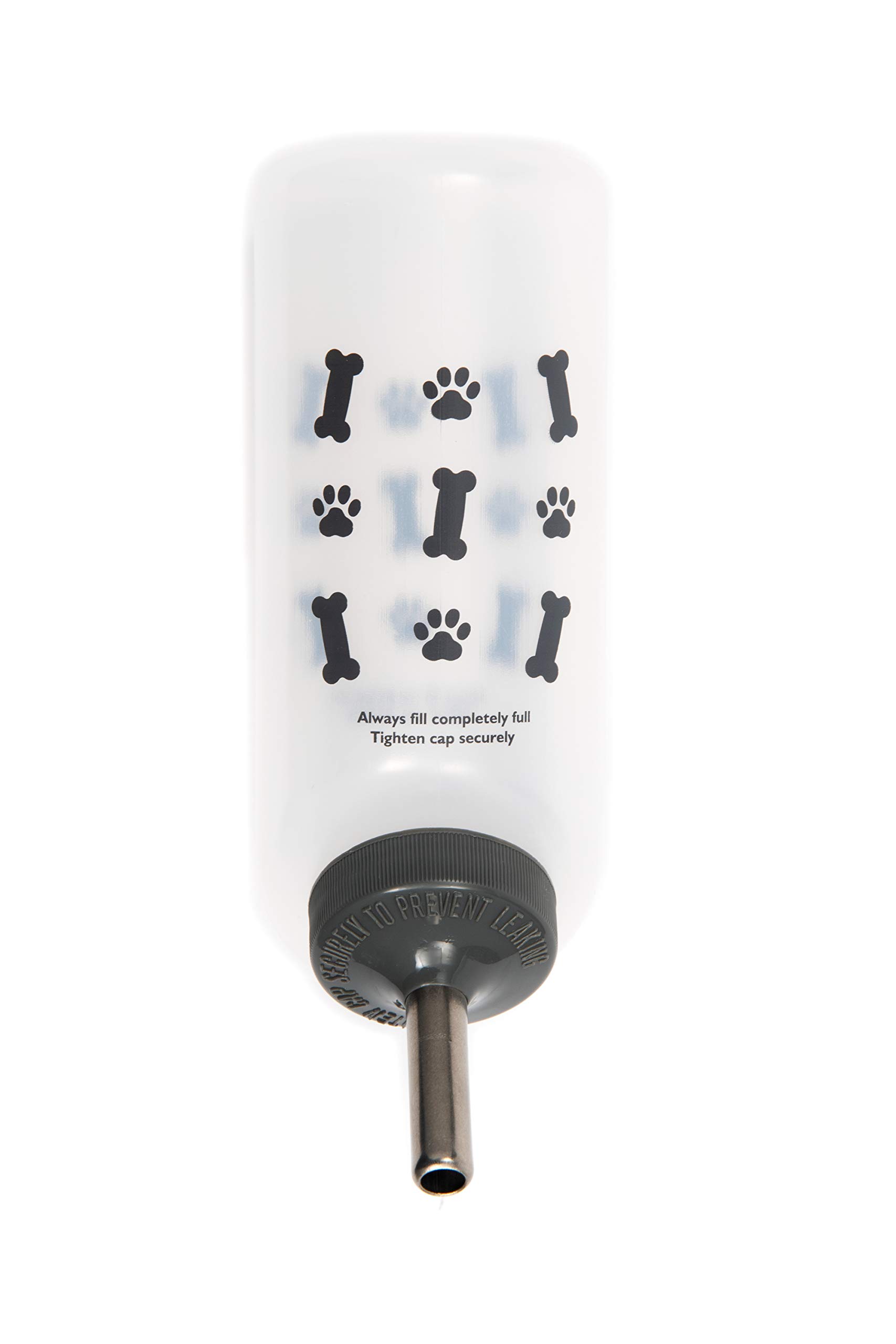 Lixit Water Bottles for Small Dogs (16oz Bones), clear (SDW16 Bones)