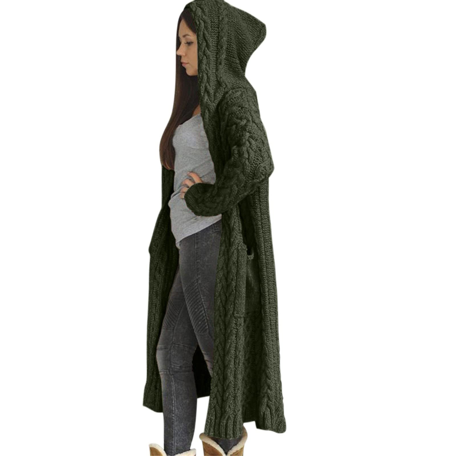 Cardigan For Women Dressy With Pockets Black Knit