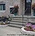 Iron X Handrail Arch #4 Fits 4 or 5 Steps